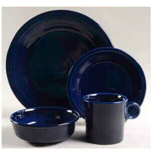 Fiestaware Cobalt Blue 3-Piece Place Setting – Discontinued